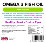 Omega 3 Fish Oil (30% DHA-EPA) Capsules lindensUK 