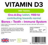 Vitamin D3 1100IU Tablets lindensUK 
