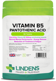 Vitamin B5 Pantothenic Acid 500mg Tablets lindensUK 90 