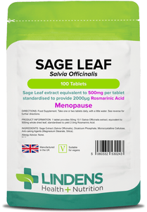 Sage Leaf 500mg Tablets lindensUK 