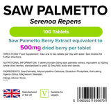 Saw Palmetto 500mg Tablets lindensUK 
