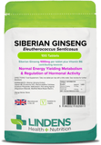 Siberian Ginseng 1000mg Tablets lindensUK 
