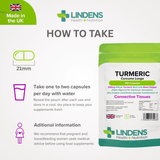 Turmeric 500mg with Black Pepper and Copper lindensUK 