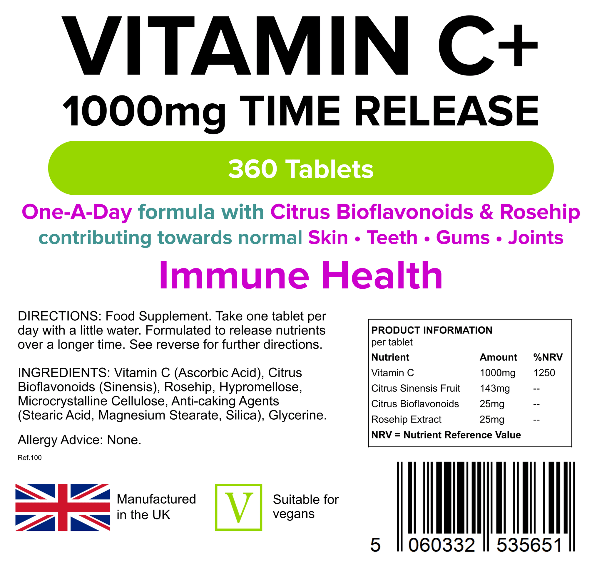 Vitamin C Bioflavonoids 1000mg/100mg By Now Foods - Foto 10
