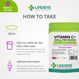 Vitamin C+ 1000mg (Time Release) Tablets lindensUK 