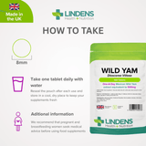 Wild Yam 500mg Tablets lindensUK 