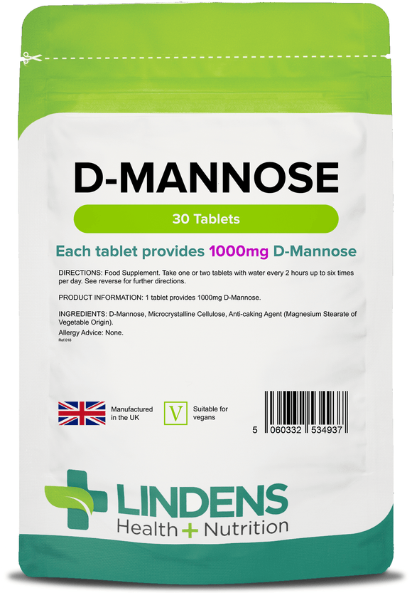 D-Mannose 1000mg Tablets lindensUK 30 