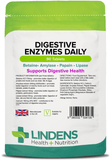 Digestive Enzymes Daily Tablets lindensUK 90 