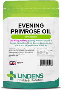 Evening Primrose Oil 1000mg Capsules lindensUK 90 