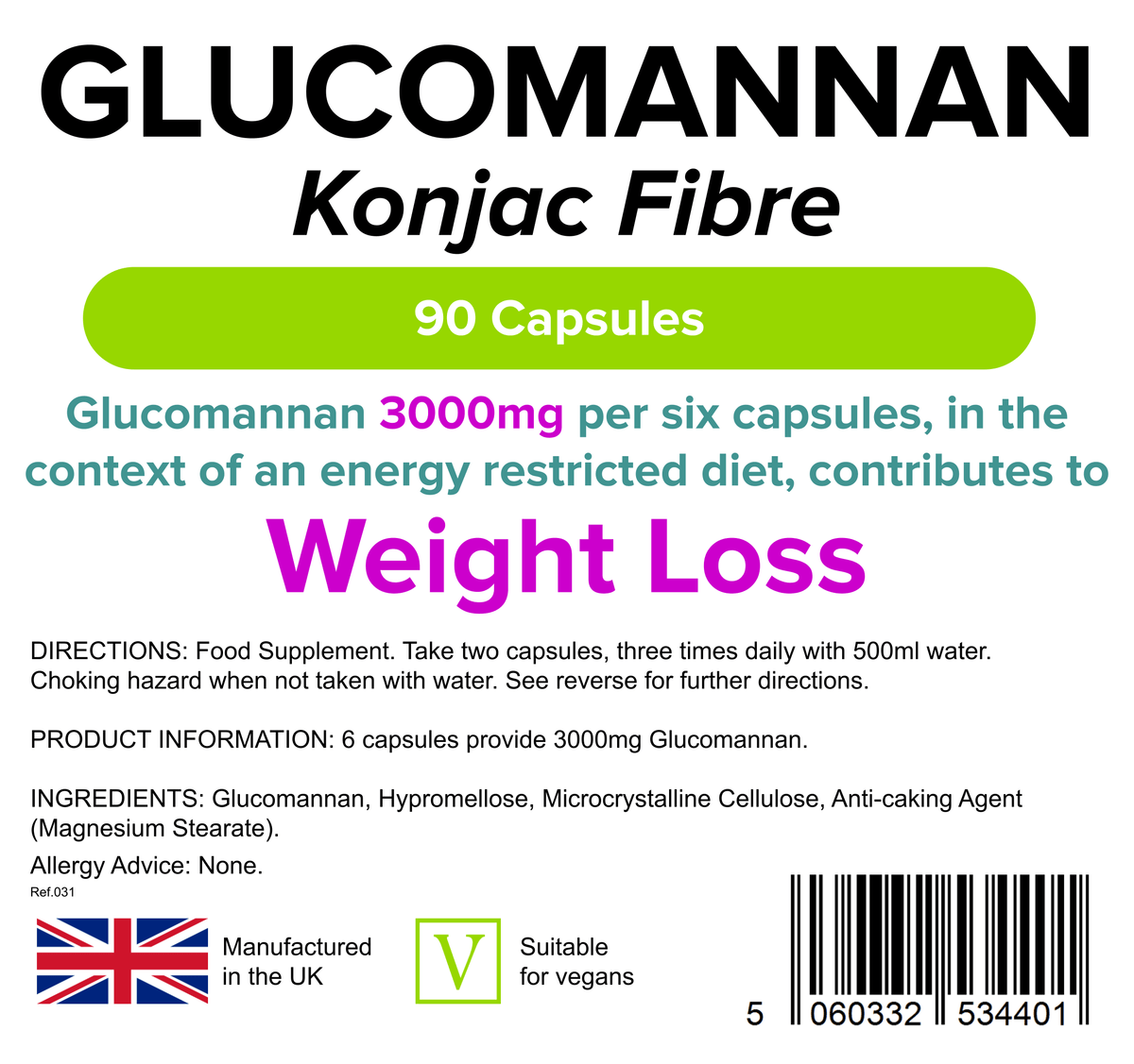Glucomannan Konjac Fibre 500mg Capsules Supplements Lindens glucomannan-konjac-fibre-500mg-capsules-supplements-lindens