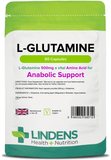 L-Glutamine 500mg Capsules lindensUK 90 