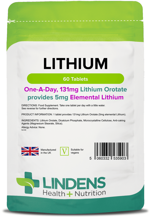Lithium 5mg Tablets lindensUK 60 