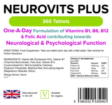 Neurovits Plus (B1, B6, B12, Folic Acid) Tablets lindensUK 