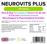 Neurovits Plus (B1, B6, B12, Folic Acid) Tablets lindensUK 