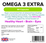 Omega 3 Fish Oil Extra Capsules lindensUK 