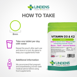 Vitamin D3 4000IU & K2 Lindens Health + Nutrition 