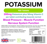 Potassium 200mg Tablets lindensUK 