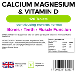 Calcium Magnesium & Vitamin D Tablets lindensUK 