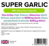 Super Garlic 6000mg Capsules lindensUK 