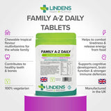 Family A-Z Daily Multivitamin Chewable Tablets 90 Pack Lindens Heath + Nutrition 