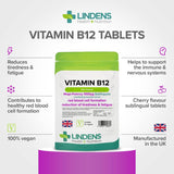 Vitamin B12 1000mcg Sublingual Tabs lindensUK 
