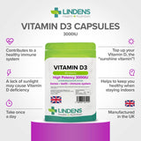 Vitamin D3 3000IU Capsules lindensUK 