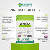 Zinc Max Tablets Immune lindensUK 